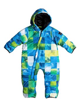 quiksilver, Little Rookie - Combinaison intégrale de snow, BLUE SULPHUR ICEY CHECK (ggp9) Little Rookie - Snow Suit EQITS03002