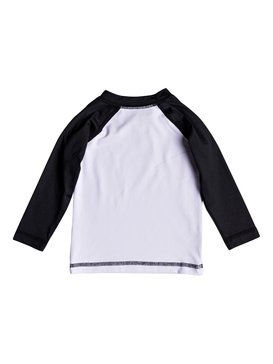 quiksilver, Bubble Dream - Licra de Manga Larga con Protección Solar UPF 50, WHITE/BLACK (xwwk) Bubble Dream - Long Sleeve UPF 50 Rash Vest EQIWR03013