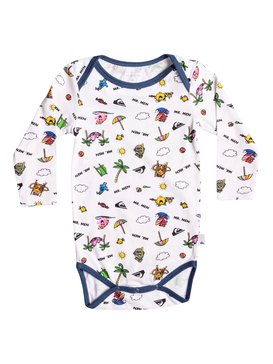 quiksilver, Mr Men Body - Tee-Shirt à manches longues ultra-doux, WHITE (wbb0) Mr Men Body - Super-Soft Long Sleeve T-Shirt EQIZT03026