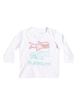 quiksilver, Classic Double Fish - Tee-Shirt à manches longues, WHITE (wbb0) Classic Double Fish - Long Sleeve T-Shirt EQIZT03027