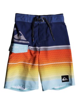 quiksilver, Boys 2 - 7 Highline Slab 14" Boardshorts, BIJOU BLUE (bng6) HIGHLINE SLAB BOY 14 EQKBS03152