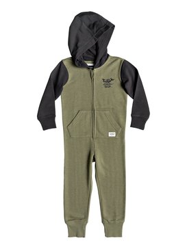 quiksilver, Minoo - Onesie mit Kapuze und Reißverschluss für Jungen 2-7, FOUR LEAF CLOVER (gph0) Minoo - Hooded Zip-Up Onesie for Boys 2-7 EQKFT03257