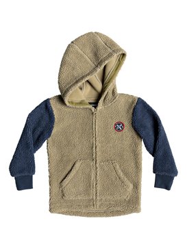 quiksilver, Tori Gates - Zip-Up Sherpa Hoodie für Jungen 2-7, NAVY BLAZER (byj0) Tori Gates - Zip-Up Sherpa Hoodie for Boys 2-7 EQKFT03262
