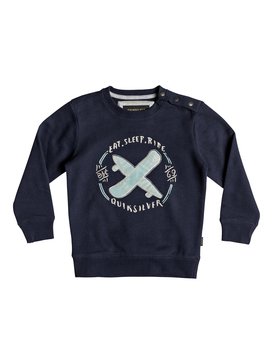quiksilver, Eat And Ride - Sweatshirt for Boys 2-7, NAVY BLAZER (byj0) Eat And Ride - Sweatshirt for Boys 2-7 EQKFT03264