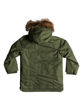 quiksilver, Tottori - Water-Resistant Hooded Parka for Boys 2-7, FOUR LEAF CLOVER (gph0) Tottori - Water-Resistant Hooded Parka for Boys 2-7 EQKJK03087