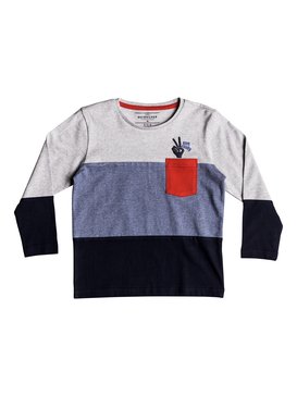 quiksilver, Majestic Qasi - Long Sleeve T-Shirt for Boys 2-7, NAVY BLAZER (byj0) Majestic Qasi - Long Sleeve T-Shirt for Boys 2-7 EQKKT03134
