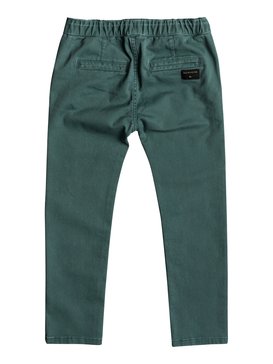 quiksilver, Krandy Elasticated - Pantalon coupe slim pour Garçon 2-7 ans, MALLARD GREEN (gqn0) Krandy Elasticated - Slim Fit Trousers for Boys 2-7 EQKNP03043