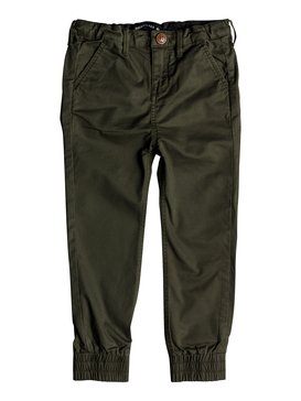 quiksilver, Takamatsu - Pantalones elásticos de corte ajustado, FOUR LEAF CLOVER (gph0) Takamatsu - Slim Elasticated Trousers EQKNP03047