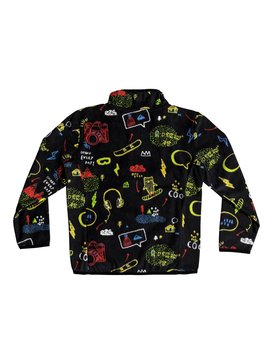 quiksilver, Aker - Funktions-Fleece mit Halbreißverschluss für Jungen 2-7, BLACK_MAOAM TATT (kvj6) Aker - Technical Half-Zip Fleece for Boys 2-7 EQKTP03004