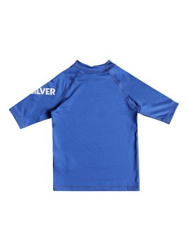quiksilver, All Time - Lycra manches courtes UPF 50 pour Garçon 2-7 ans, ELECTRIC BLUE (bpb0) All Time - Short Sleeve UPF 50 Rash Vest for Boys 2-7 EQKWR03019
