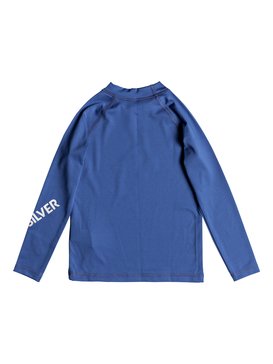 quiksilver, All Time - Licra de Manga Larga con Protección Solar UPF 50 para Chicos 2-7, ELECTRIC BLUE (bpb0) All Time - Long Sleeve UPF 50 Rash Vest for Boys 2-7 EQKWR03020