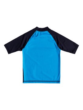 quiksilver, Bubble Dream - Licra de Manga Corta con Protección Solar UPF 50, BLUE DANUBE/ NAVY BLAZER (xbkb) Bubble Dream - Short Sleeve UPF 50 Rash Vest EQKWR03024