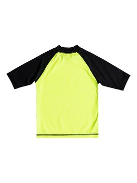 quiksilver, Bubble Dream - Licra de Manga Corta con Protección Solar UPF 50, SAFETY YELLOW/ BLACK (xggk) Bubble Dream - Short Sleeve UPF 50 Rash Vest EQKWR03024