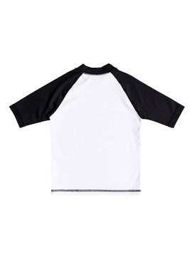 quiksilver, Bubble Dream - Licra de Manga Corta con Protección Solar UPF 50, WHITE/BLACK (xwwk) Bubble Dream - Short Sleeve UPF 50 Rash Vest EQKWR03024