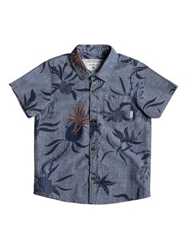 quiksilver, Shakka Mate - Chemise à manches courtes pour Garçon 2-7 ans, BLUE USED SHAKKA MATE (byl6) Shakka Mate - Short Sleeve Shirt for Boys 2-7 EQKWT03128