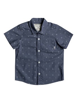quiksilver, Kamanoa - Chemise à manches courtes pour Garçon 2-7 ans, VINTAGE INDIGO KAMANOA (byl6) Kamanoa - Short Sleeve Shirt for Boys 2-7 EQKWT03129