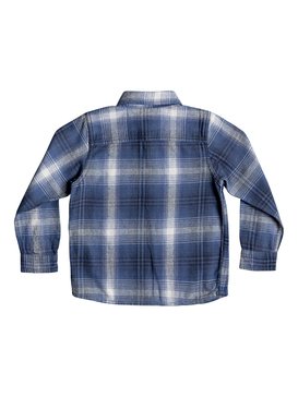 quiksilver, Fatherfly - Chemise à manches longues pour Garçon 2-7 ans, NAVY BLAZER FATHERFLY CHECK (byj1) Fatherfly - Long Sleeve Shirt for Boys 2-7 EQKWT03143
