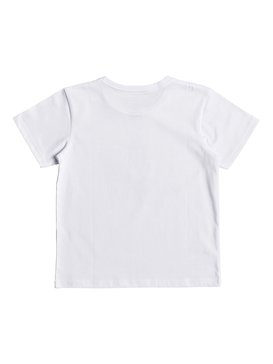 quiksilver, Classic Log Bear - T Shirt col rond pour Garçon 2-7 ans, WHITE (wbb0) Classic Log Bear - T-Shirt for Boys 2-7 EQKZT03190