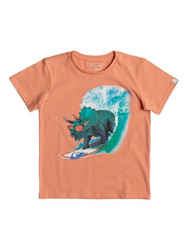 quiksilver, Classic Off - T Shirt col rond pour Garçon 2-7 ans, CADMIUM ORANGE (nhj0) Classic Off - T-Shirt for Boys 2-7 EQKZT03191