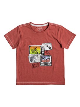 quiksilver, Heather Super TV - T Shirt col rond pour Garçon 2-7 ans, BAKED APPLE HEATHER (rnzh) Heather Super TV - T-Shirt for Boys 2-7 EQKZT03205