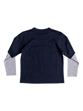 quiksilver, Legend - T-shirt à manches longues pour Garçon 2-7 ans, NAVY BLAZER (byj0) Legend - Long Sleeve T-Shirt for Boys 2-7 EQKZT03236