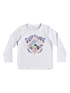 quiksilver, Hb Check - Maglietta a maniche lunghe, WHITE (wbb0) Hb Check - Long Sleeve T-Shirt EQKZT03240