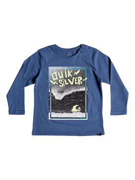 quiksilver, Electric - T-shirt à manches longues pour Garçon 2-7 ans, BIJOU BLUE (bng0) Electric - Long Sleeve T-Shirt for Boys 2-7 EQKZT03241