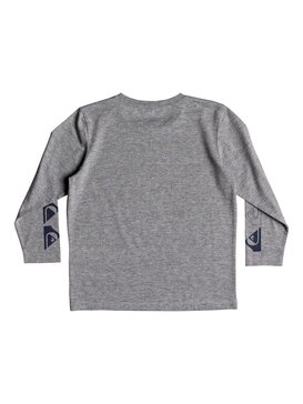quiksilver, Double Stringer - Funktionelles Langarm-T-Shirt für Jungen 2-7, MEDIUM GREY HEATHER (kpvh) Double Stringer - Technical Long Sleeve T-Shirt for Boys 2-7 EQKZT03255