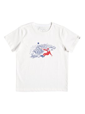 quiksilver, Snow Man Shred - T-shirt pour Garçon 2-7 ans, WHITE (wbb0) Snow Man Shred - T-Shirt for Boys 2-7 EQKZT03278