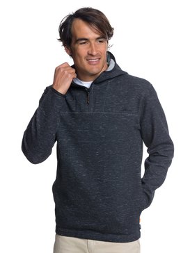 quiksilver, Waterman Trip Tech - Funktioneller Kapuzenpulli mit Halbreißverschluss für Männer, CHARCOAL HEATHER (ktah) Waterman Trip Tech - Technical Half-Zip Hoodie for Men EQMFT03022