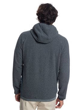 quiksilver, Waterman Bigger Boat - Gebondeter Kapuzenpulli mit Reißverschluss für Männer, CHARCOAL HEATHER (ktah) Waterman Bigger Boat - Zip Up Bonded Hoodie for Men EQMFT03026