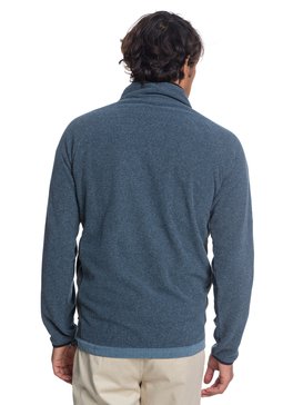 quiksilver, Waterman Bigger Boat - Gebondetes Sweatshirt mit Halbreißverschluss für Männer, ORION BLUE HEATHER (brgh) Waterman Bigger Boat - Half-Zip Bonded Sweatshirt for Men EQMFT03027