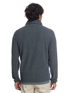 quiksilver, Waterman Bigger Boat - Gebondetes Sweatshirt mit Halbreißverschluss für Männer, CHARCOAL HEATHER (ktah) Waterman Bigger Boat - Half-Zip Bonded Sweatshirt for Men EQMFT03027