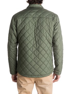 quiksilver, Waterman Puffed Up - Giacca camicia trapuntata idrorepellente, BEETLE (gqm0) Waterman Puffed Up - Water-Repellent Quilted Shirt Jacket EQMJK03004