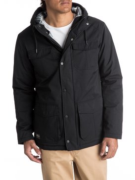 quiksilver, Waterman Weather - Giacca impermeabile con cappuccio, BLACK (kvj0) Waterman Weather - Waterproof Hooded Jacket EQMJK03005