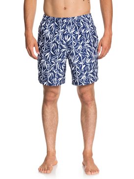 quiksilver, Waterman Balance Bamboo 18" Volley Boardshorts, MONACO BLUE (byc6) BALANCE BAMBOO VOLLEY 18 EQMJV03037