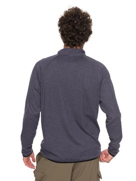 quiksilver, Лонгслив Quiksilver, DARK DENIM HEATHER (brqh) Waterman Quiksilver - Technical Half-Zip Sweatshirt EQMKT03024