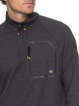 quiksilver, Waterman Quiksilver - Funktionelles Sweatshirt mit Reißverschluss-Kragen, CHARCOAL HEATHER (ktah) Waterman Quiksilver - Technical Half-Zip Sweatshirt EQMKT03024