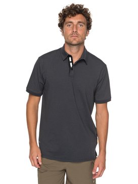 quiksilver, Waterman Reel Backlash - Funktionelles Polo-Shirt, CHARCOAL HEATHER (ktah) Waterman Reel Backlash - Technical Polo Shirt EQMKT03026