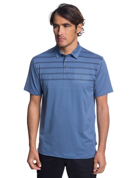 quiksilver, Waterman River Explorer Long Sleeve Polo Shirt, ORION BLUE HEATHER (brgh) RIVER EXPLORER EQMKT03043