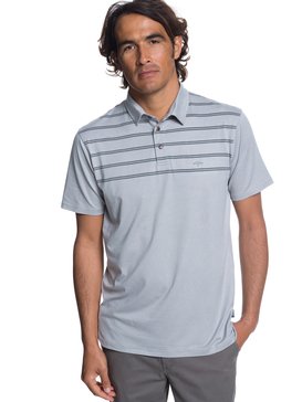 quiksilver, Waterman River Explorer Long Sleeve Polo Shirt, GREY MARL (slrh) RIVER EXPLORER EQMKT03043