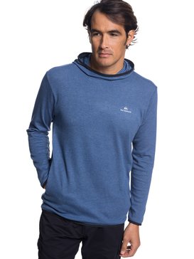 quiksilver, Waterman Sea Explorer Technical Hoodie, ORION BLUE HEATHER (brgh) SEA EXPLORER HOODY EQMKT03045