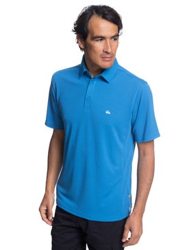 quiksilver, Waterman Water 2 Short Sleeve Polo Shirt, DEEP WATER (bpd0) WATER POLO 2 EQMKT03046