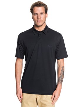 quiksilver, Waterman Water 2 Short Sleeve Polo Shirt, BLACK (kvj0) WATER POLO 2 EQMKT03046