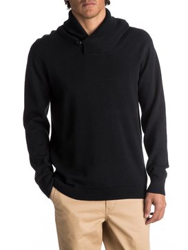 quiksilver, Waterman Warm Winds - Pull col châle, BLACK WARM WINDS (kvj3) Waterman Warm Winds - Shawl-Neck Jumper EQMSW03004