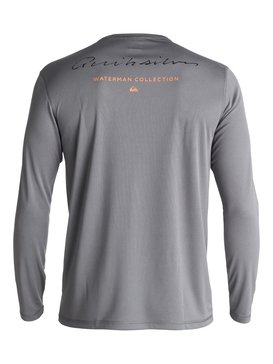 quiksilver, Waterman Gut Check - Camiseta de Surf Anfibia de Manga Larga con Protección Solar UPF 40, QUIET SHADE (kze0) Waterman Gut Check - Amphibian Long Sleeve UPF 40 Surf T-Shirt EQMWR03019