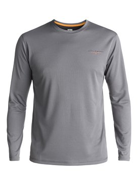 quiksilver, Waterman Gut Check - Camiseta de Surf Anfibia de Manga Larga con Protección Solar UPF 40, QUIET SHADE (kze0) Waterman Gut Check - Amphibian Long Sleeve UPF 40 Surf T-Shirt EQMWR03019