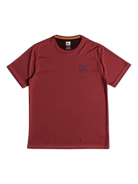 quiksilver, Waterman Gut Check - Licra anfibia de manga corta con protección solar UPF 40, CARDINAL (rpe0) Waterman Gut Check - Amphibian Short Sleeve UPF 40 Rash Vest EQMWR03040