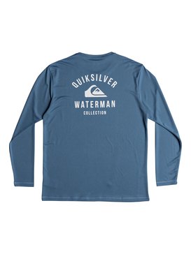 quiksilver, Waterman Gut Check - Rash vest amphibian UPF 40 a maniche lunghe, PARISIAN BLUE (blg0) Waterman Gut Check - Amphibian Long Sleeve UPF 40 Rash Vest EQMWR03041