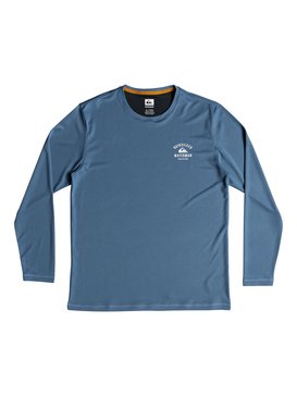 quiksilver, Waterman Gut Check - Rash vest amphibian UPF 40 a maniche lunghe, PARISIAN BLUE (blg0) Waterman Gut Check - Amphibian Long Sleeve UPF 40 Rash Vest EQMWR03041